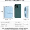 Novora Women's Slim PU Leather Wallet 2026 | Bifold Short Wallet with Zipper Coin Pocket, Card Holder & ID Window SKY BLUE