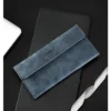 Novora Men's Business Long Wallet | Minimalist PU Leather Wallet with Multiple Card Slots, Premium Stitching & Cash Organizer BLUE