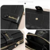 Novora Women's Slim PU Leather Wallet 2026 | Bifold Short Wallet with Zipper Coin Pocket, Card Holder & ID Window BLACK