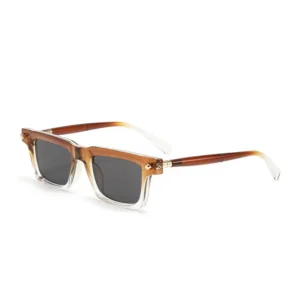 NOVORA Luxury Square Sunglasses for Men & Women | Vintage Y2K Polarized Eyewear with UV Protection, Premium Fashion Designer Style Red & White