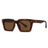 NOVORA Luxury Polarized Square Sunglasses for Men & Women | Full-Rim UV-400 Protective Fashion Eyewear with Premium Modern Design Tiger