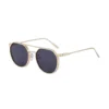 NOVORA Metal Double Bridge Sunglasses Champagne Gold Frame PC Lens UV400 Protection for Men & Women | Stylish Eyewear for Driving, Outdoor & Travel. GOLDEN