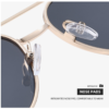 NOVORA Luxury UV400 Sunglasses for Men & Women | Premium Metal Frame Fashion Eyewear with Elegant Personality Design Golden Gray