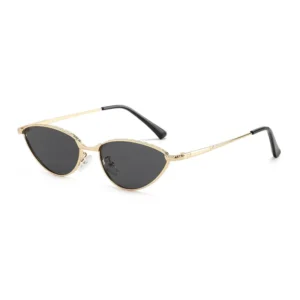 NOVORA Luxury Cat-Eye Sunglasses for Women | UV400 Y2K Fashion Eyewear with Minimalist High-End Design, Elegant Retro Style for Everyday Wear GRAY