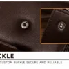 NOVORA Baellerry Vintage Coffee Leather Wallet for Men - Short Pocket Coin Purse, Durable Card Holder & Slim Male Purse with Secure Coin Pouch