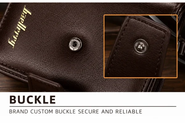 NOVORA Baellerry Vintage Coffee Leather Wallet for Men - Short Pocket Coin Purse, Durable Card Holder & Slim Male Purse with Secure Coin Pouch
