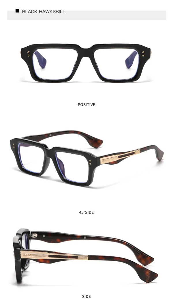 NOVORA Luxury Rectangular Sunglasses for Men & Women | UV400 Leopard Print PC Frame with Modern Square Design & Premium Fashion Eyewear TIGER PRINT