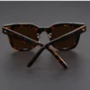 NOVORA Luxury Vintage Square Sunglasses for Men  | Premium Green & Black Frame with Bold Retro Design for Timeless Fashion Tiger