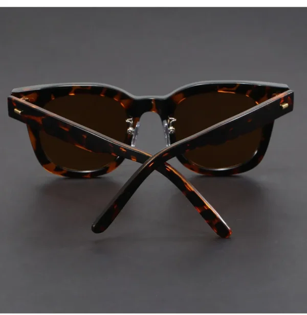 NOVORA Luxury Vintage Square Sunglasses for Men  | Premium Green & Black Frame with Bold Retro Design for Timeless Fashion Tiger