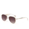 NOVORA Luxury UV400 Sunglasses for Men & Women | Premium Metal Frame Fashion Eyewear with Elegant Personality Design Golden Dark Brown