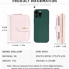 Novora Women's Slim PU Leather Wallet 2026 | Bifold Short Wallet with Zipper Coin Pocket, Card Holder & ID Window pink