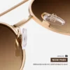 NOVORA Luxury UV400 Sunglasses for Men & Women | Premium Metal Frame Fashion Eyewear with Elegant Personality Design Golden Dark Brown