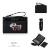 Novora Women's Short PU Leather Wallet | Cute Dachshund Embroidered Design with Multiple Card Slots, Small Fashion Wallet for Girls & Students BLACK