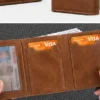 NOVORA Slim RFID Blocking Pop Up Wallet for Men - Card Holder & Zipper Coin Purse