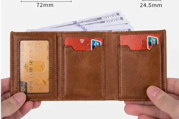 NOVORA Slim RFID Blocking Pop Up Wallet for Men - Card Holder & Zipper Coin Purse