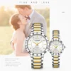 LONGBO 83625 Luxury Couple Watch for Men & Women – Stainless Steel Quartz Watch with Unique Dial, 3BAR Water Resistance & Luminous Hands SILVER & GOLDEN