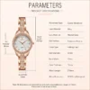NOVORA Diamond Seno Women's Luxury Watch – Rose Gold Chronograph, Stainless Steel Strap, Quartz, Waterproof & Luminous Fashion Sport Timepiece