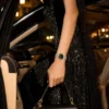 Luxury Quartz Analog Watch with Auto Date & Stainless Steel Bracelet | Premium Fashion Business Wristwatch Silver & Black