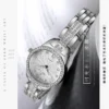 NOVORA Diamond Seno Women's Luxury Watch – SILVER Chronograph, Stainless Steel Strap, Quartz, Waterproof & Luminous Fashion Sport Timepiece