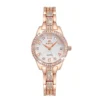 NOVORA Diamond Seno Women's Luxury Watch – Rose Gold Chronograph, Stainless Steel Strap, Quartz, Waterproof & Luminous Fashion Sport Timepiece