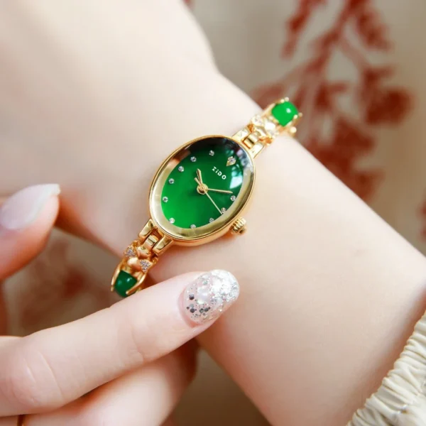ZIDO 1406 Luxury Women's Rhinestone Flower Stainless Steel Quartz Watch – 31mm