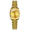 Luxury Quartz Analog Watch with Auto Date & Stainless Steel Bracelet | Premium Fashion Business Wristwatch Golden