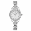 NOVORA Diamond Seno Women's Luxury Watch – SILVER Chronograph, Stainless Steel Strap, Quartz, Waterproof & Luminous Fashion Sport Timepiece