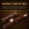 BINBOND 8879 Men’s Luxury Watch | Genuine Leather Strap, Multifunction Quartz, Waterproof Business & Casual Wristwatch GOLDEN