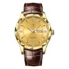 BINBOND B5552 Men’s Luxury Watch | Silver Stainless Steel Quartz, Date Display & Water Resistant Design GOLDEN